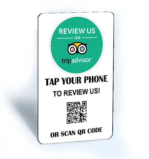 Your Business Google Review Card with NFC and Qr Code. Making you More Professional